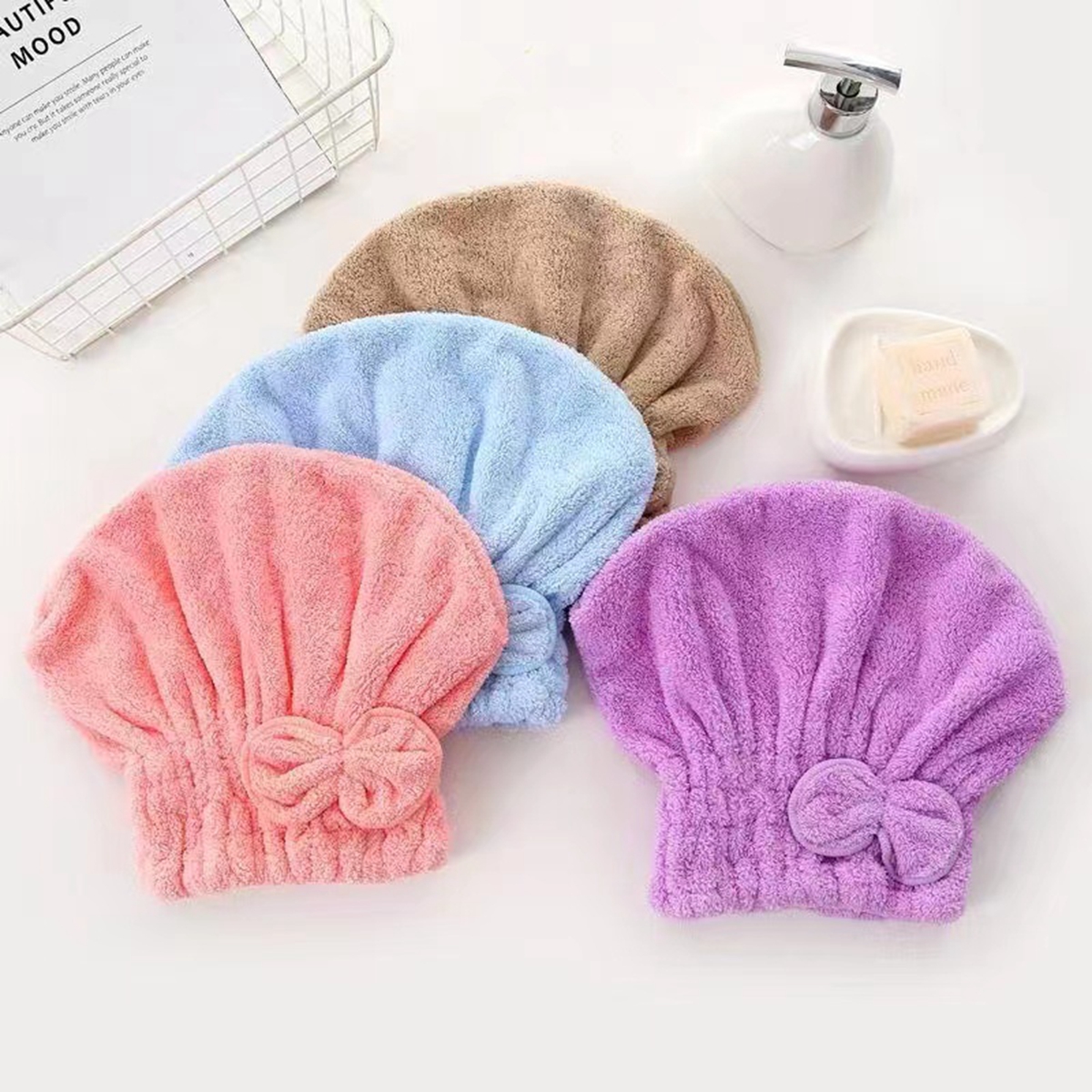 1Pc Microfiber Hair Drying Tow - Head Wrap Turban reseña y precio
