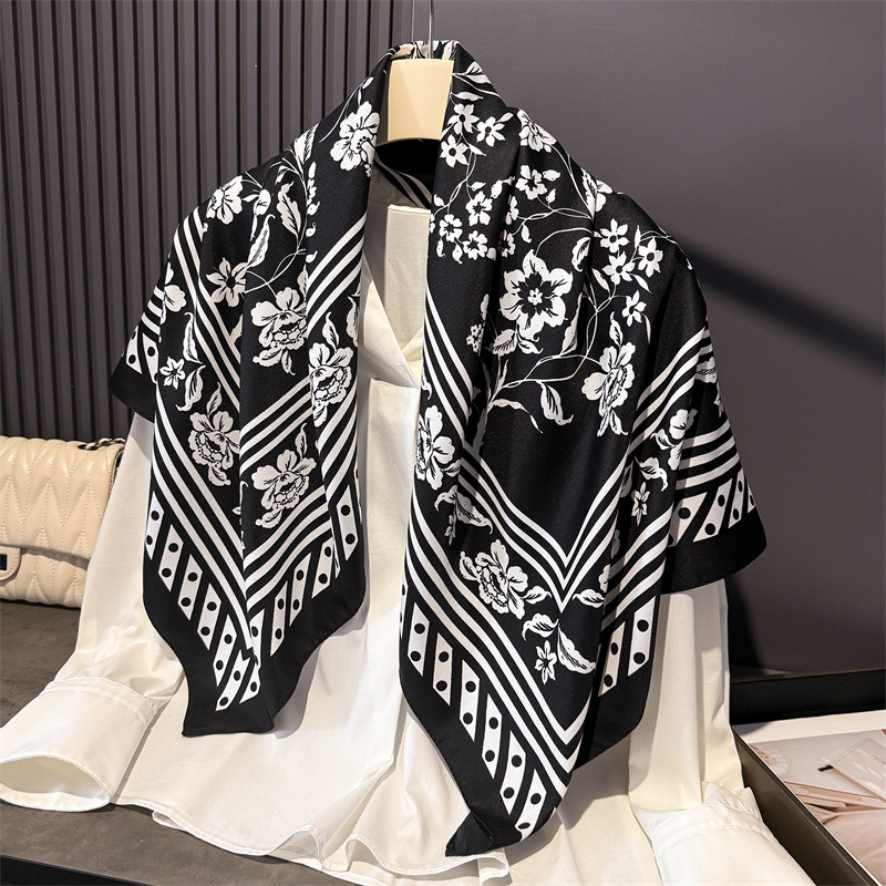 1pcs 90*90cm Floral Printed La - Bandana Cotton reseña y precio