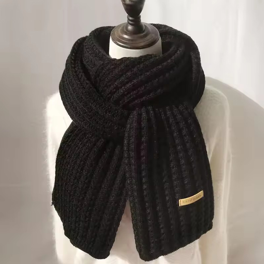 Thick Cable Knit Warm Cashmere - Muffler Men Wool reseña y precio