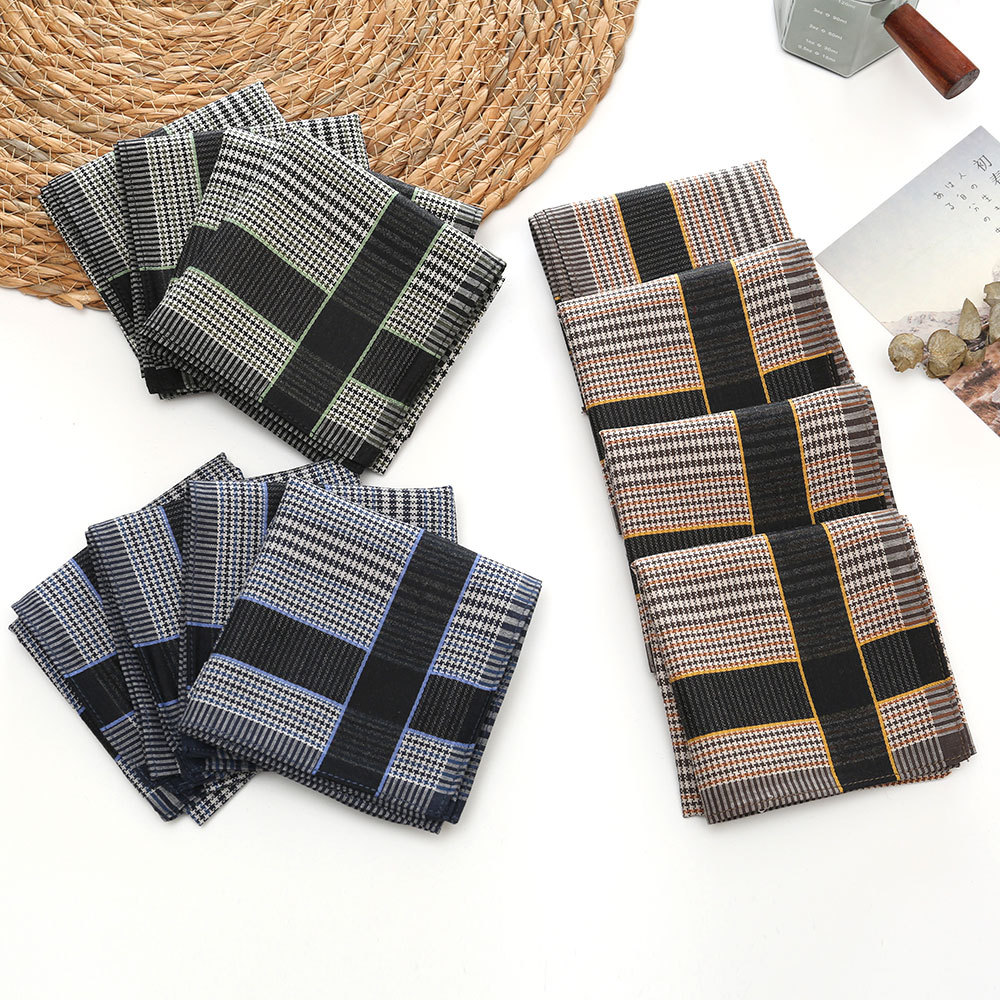 3/6/12 Pcs Men's Pure Cotton H - Handkerchief Cotton Men reseña y precio