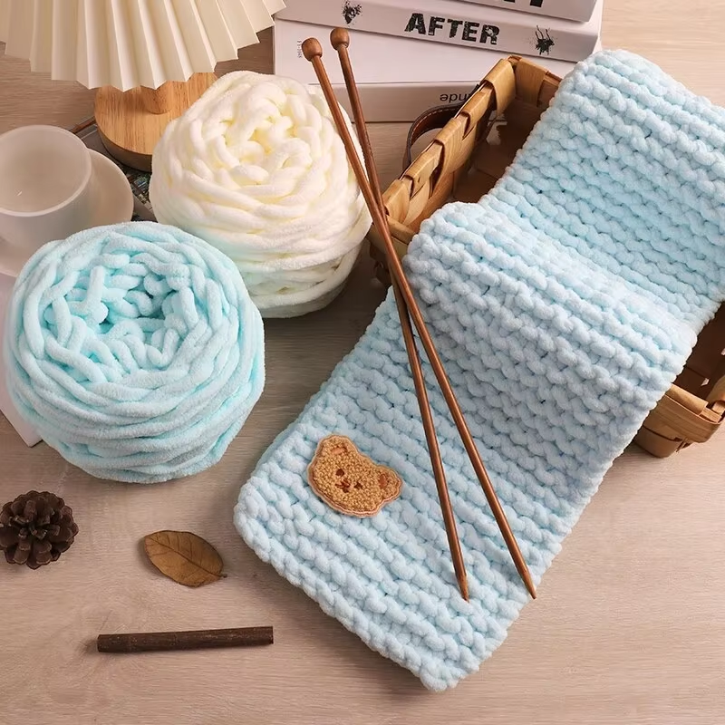 3PCS 300g Chenille Knitting Ya - Woven Scarf Blanket reseña y precio