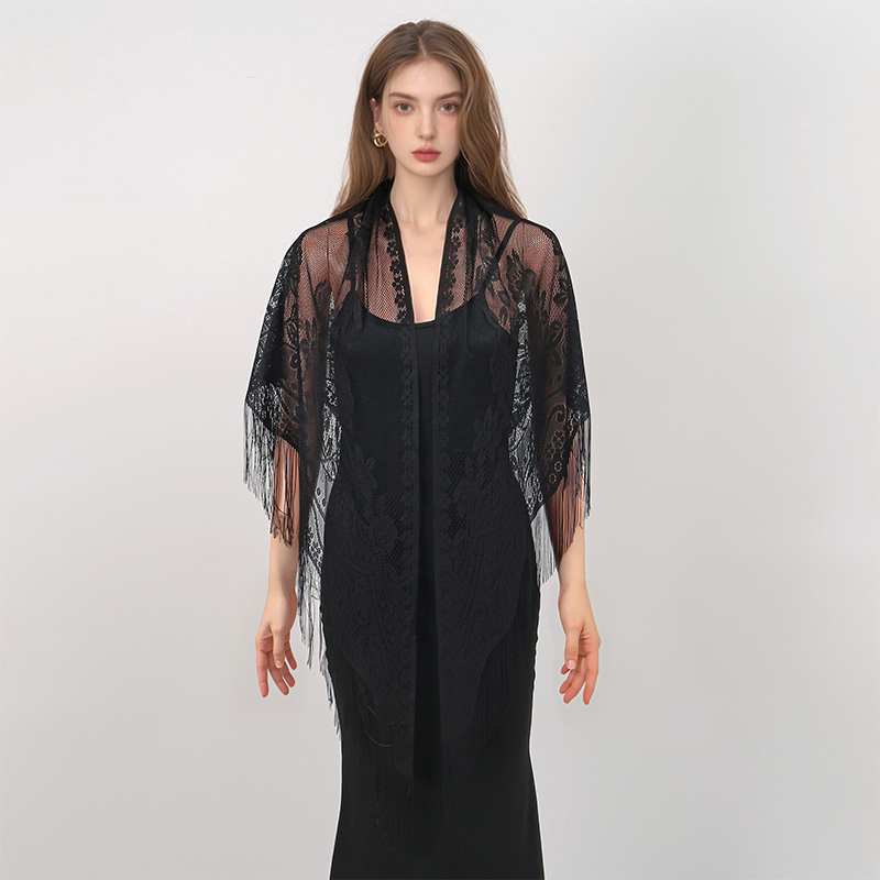 New Embroidery Lace Scarf Shaw - Stole Wedding Shawl reseña y precio