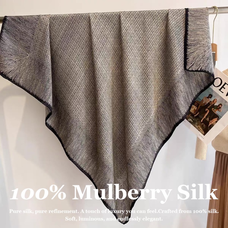 Oversized 110x110cm Real Silk  - Pashmina Wrap Large reseña y precio