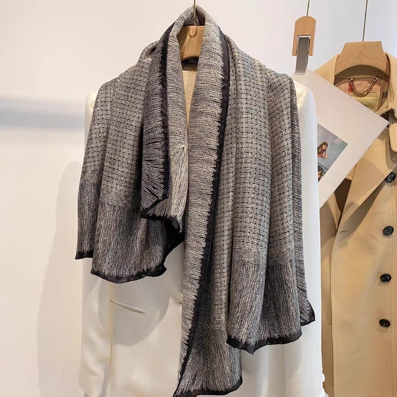 Oversized 110x110cm Real Silk  - Pashmina Wrap Large reseña y precio