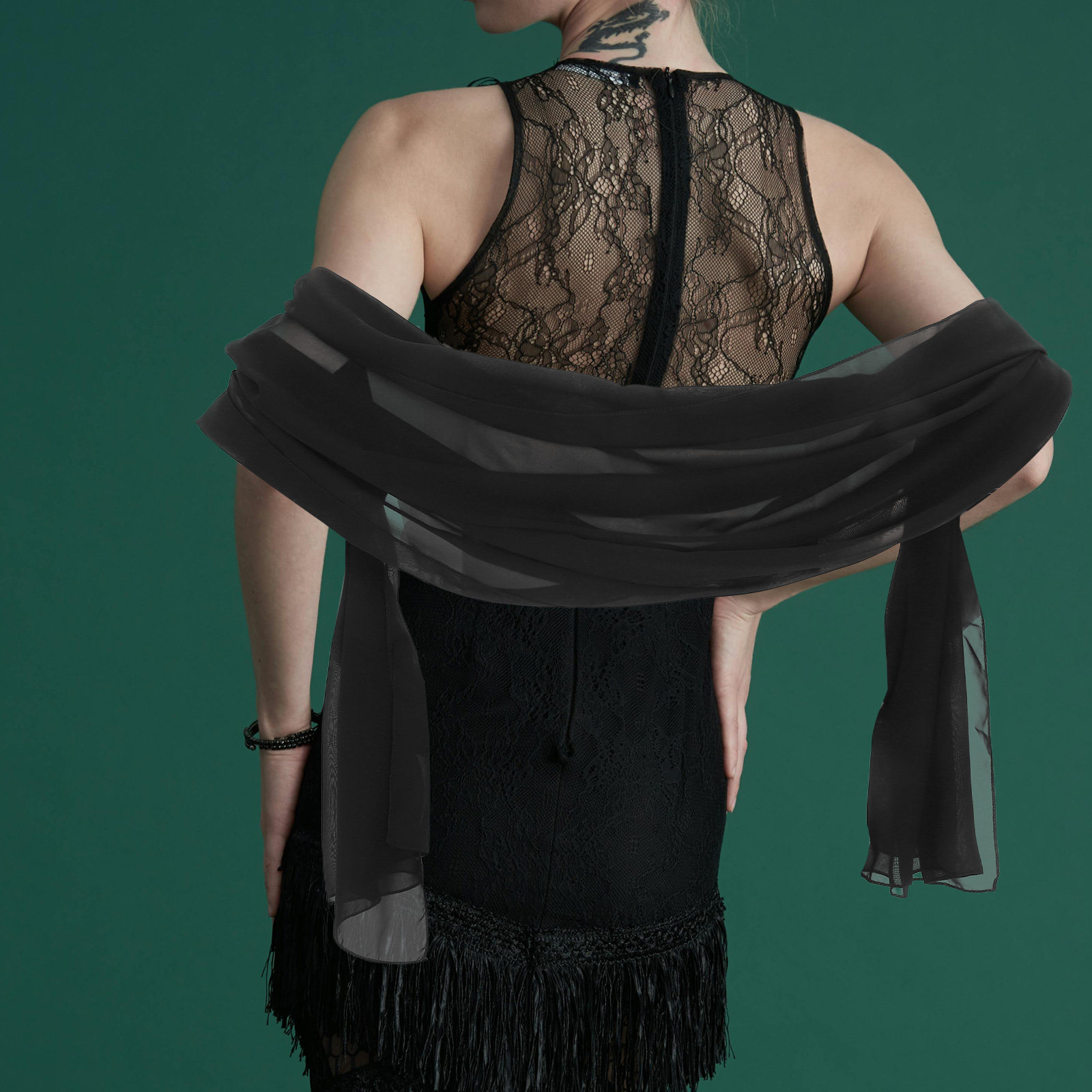 200X70Cm Chiffon Shawl For Wom - Stole Wedding Shawl reseña y precio