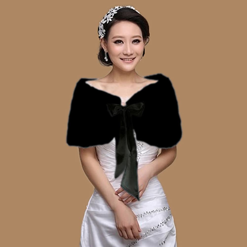 Women's Bridal Wedding Faux Fu - Stole Wedding Shawl reseña y precio