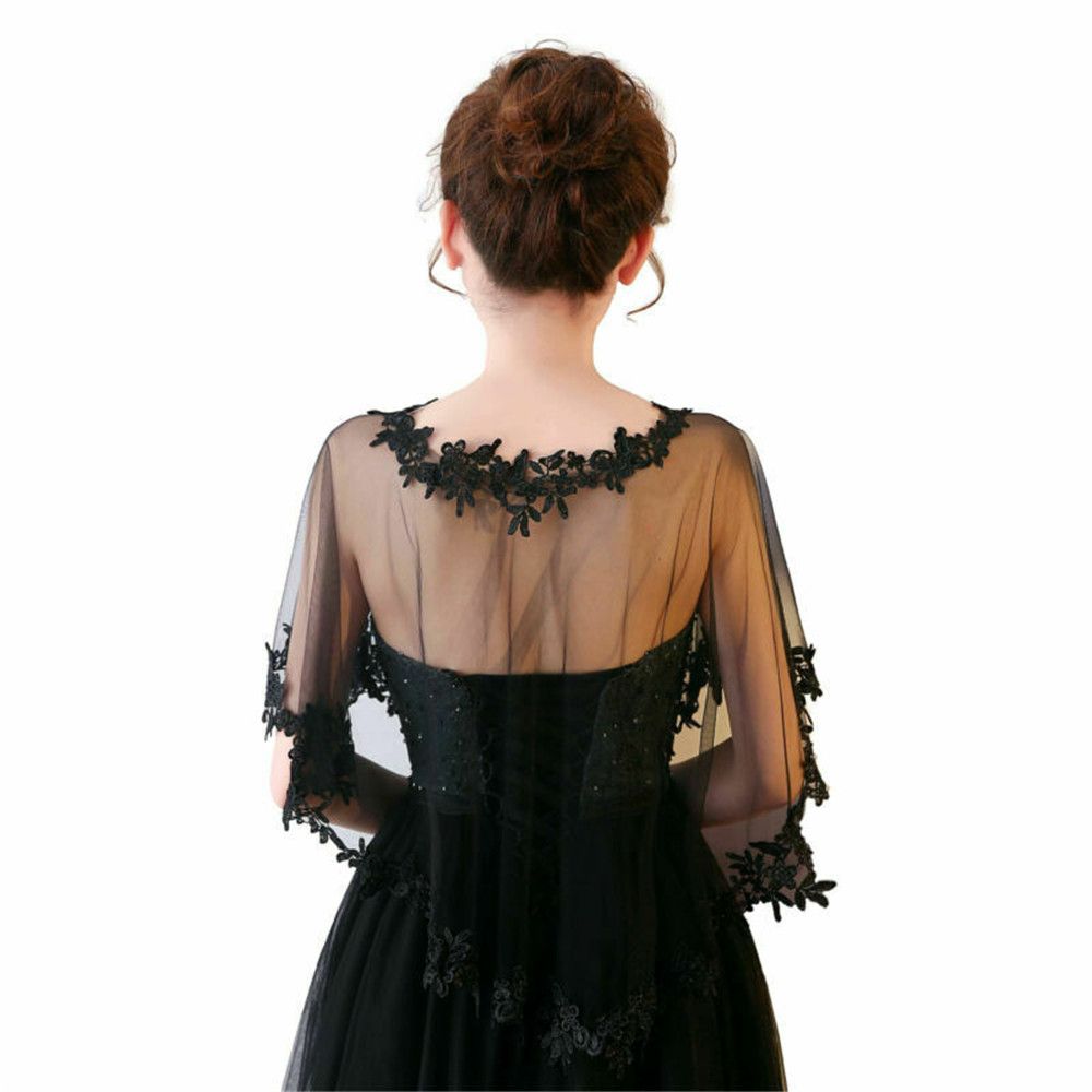 Fashion Lace Short Sleeve Shru - Stole Wedding Shawl reseña y precio