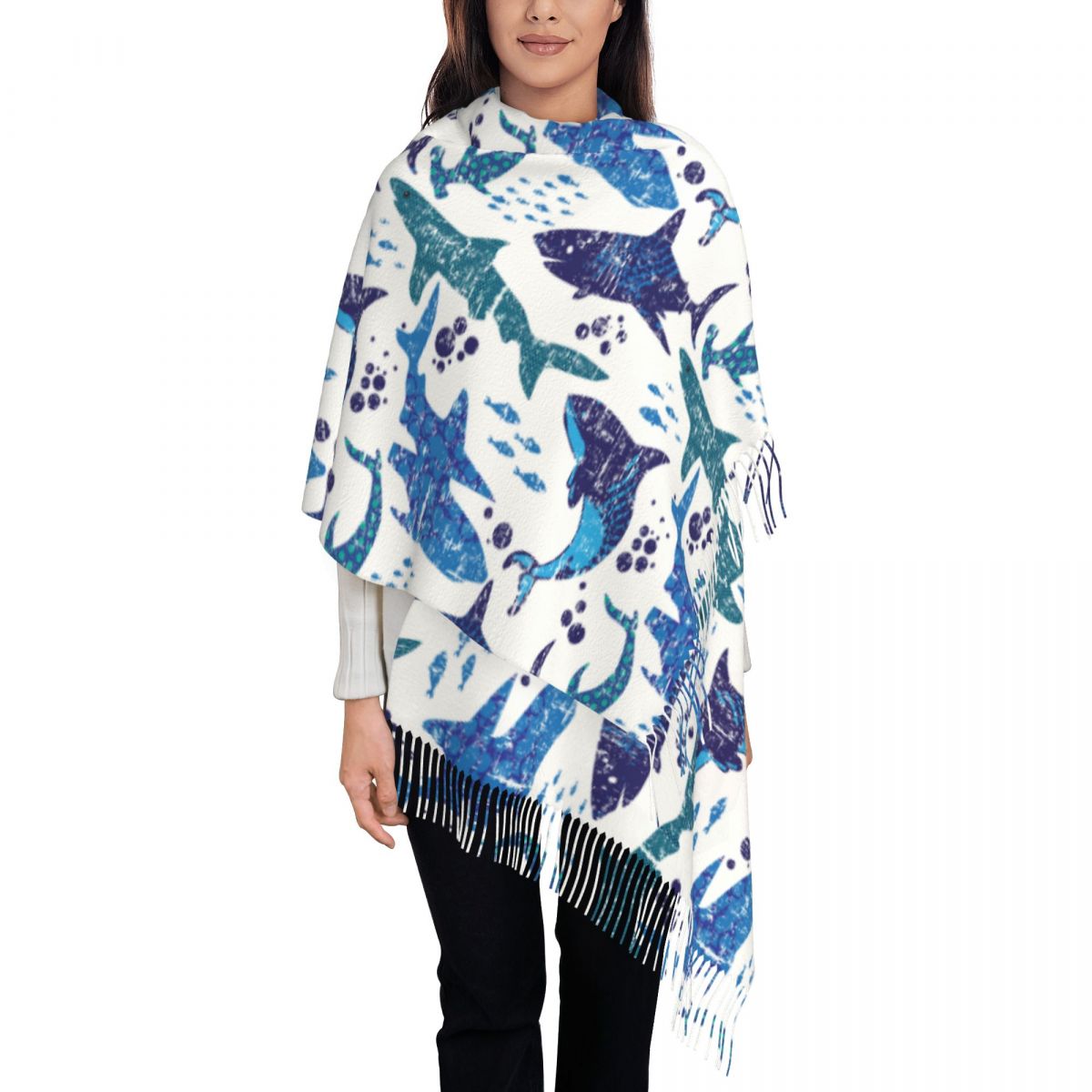Shark Underwater World Ocean S - Pashmina Wrap Large reseña y precio