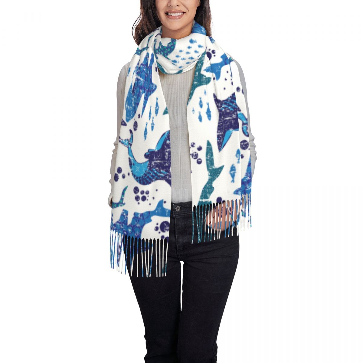 Shark Underwater World Ocean S - Pashmina Wrap Large reseña y precio