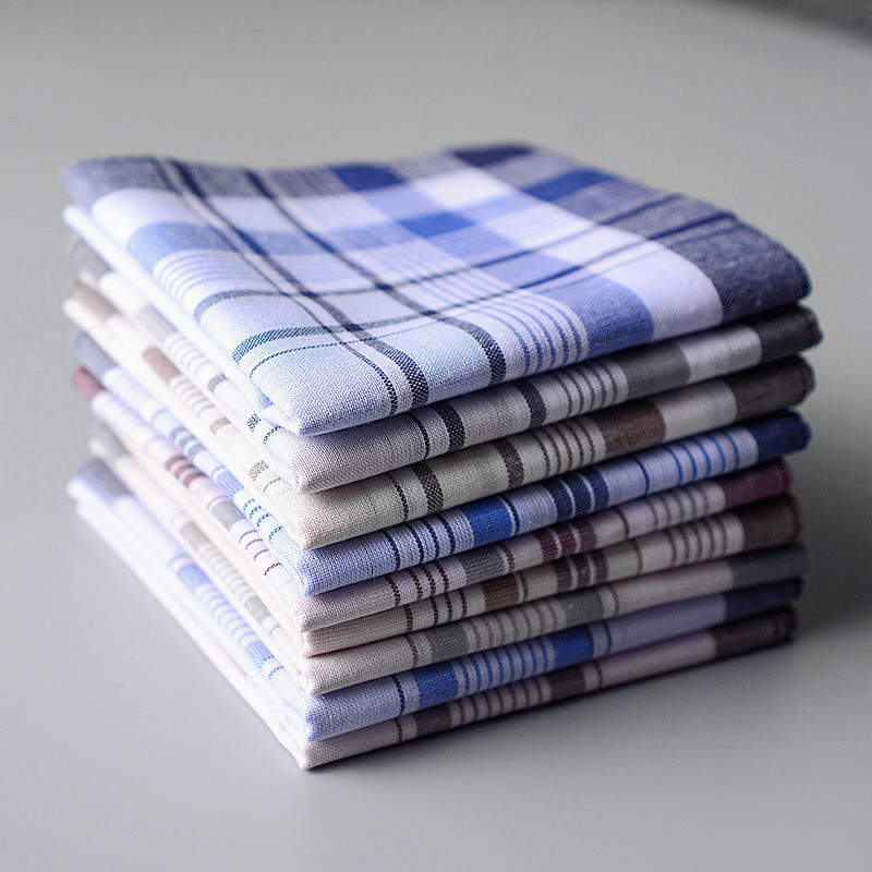 100% Cotton Handkerchief Plaid - Handkerchief Cotton Men reseña y precio