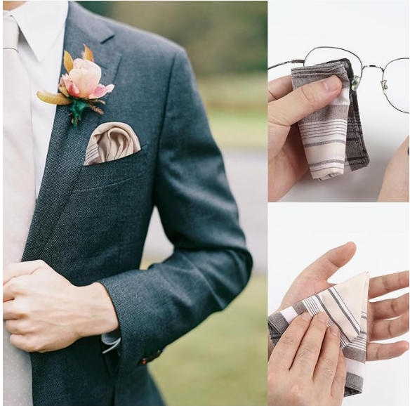 100% Cotton Handkerchief Plaid - Handkerchief Cotton Men reseña y precio