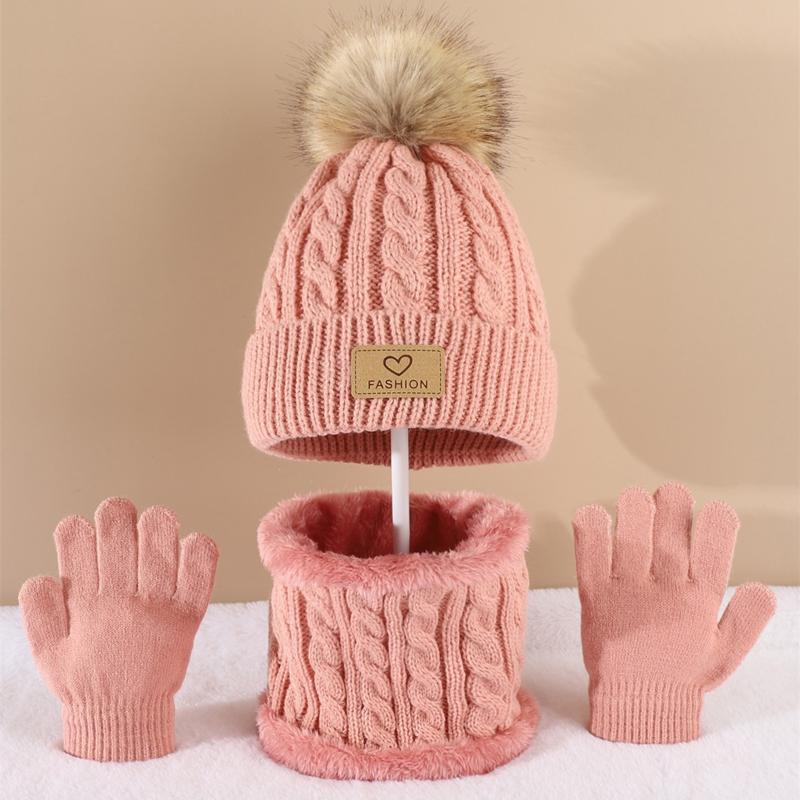 Toddler Kids Pom Pom Decor Bea - Infinity Scarf Knit reseña y precio
