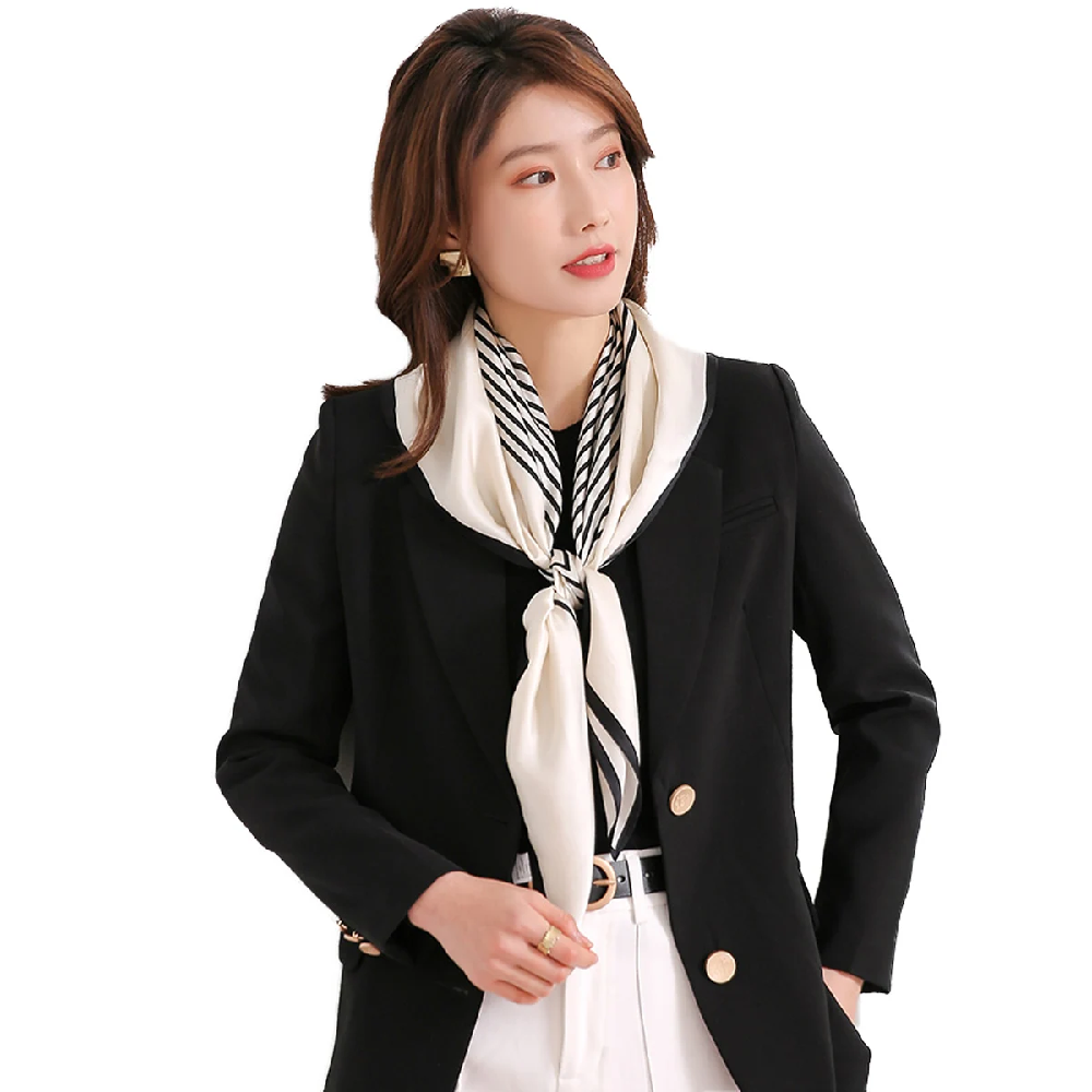 Vintage 100% Silk Scarf Women  - Silk Tie Striped reseña y precio