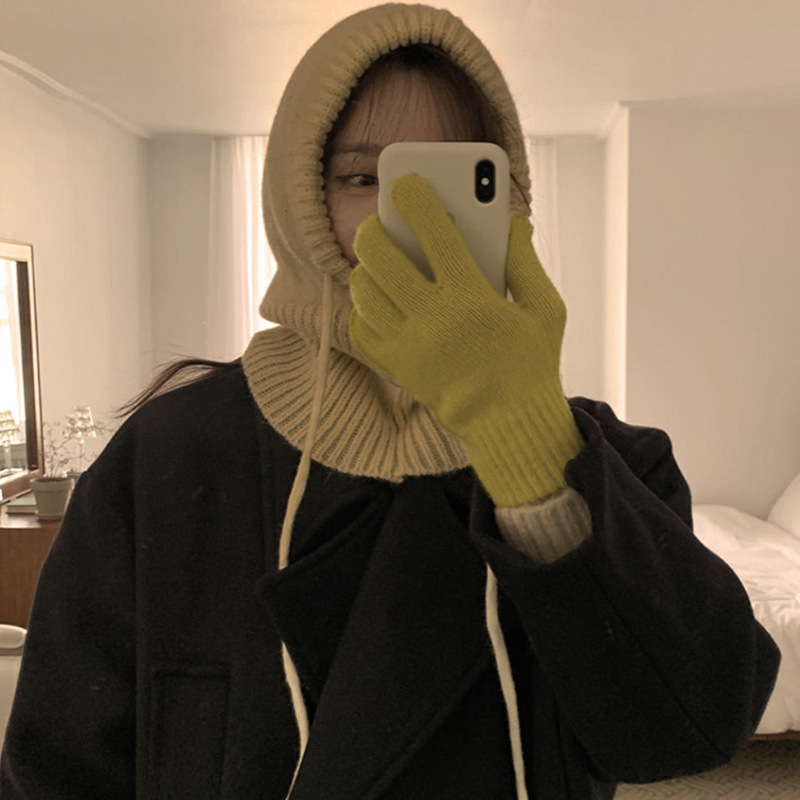 Knitted Hooded Infinity Scarf  - Infinity Scarf Knit reseña y precio