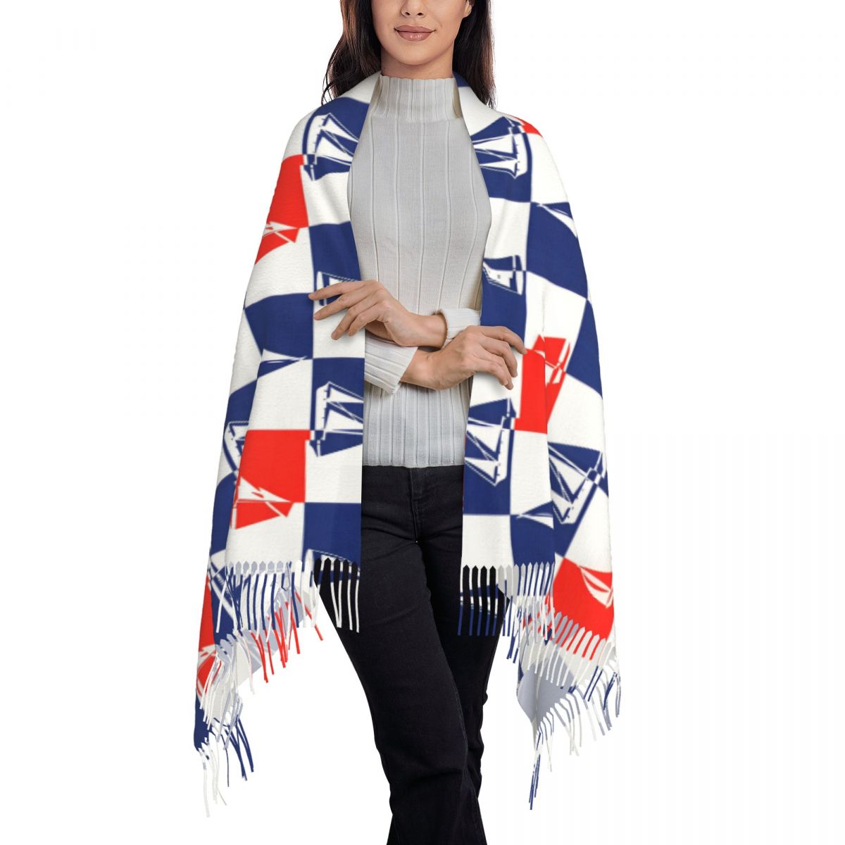 Sailing Ship Ocean Scarf Fall  - Pashmina Wrap Large reseña y precio