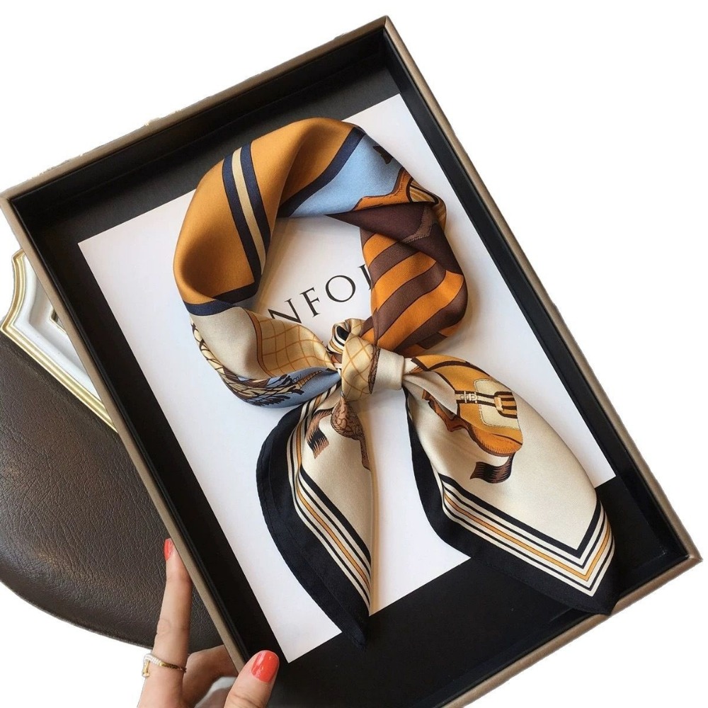Fashion Satin Square Scarf for - Head Wrap Turban reseña y precio