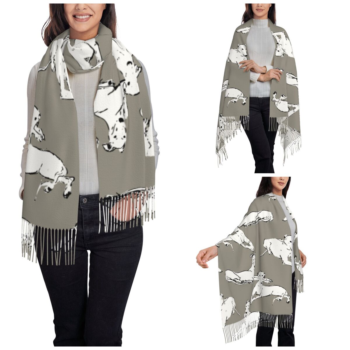 Relaxing Greyhound Whippet Sca - Pashmina Wrap Large reseña y precio