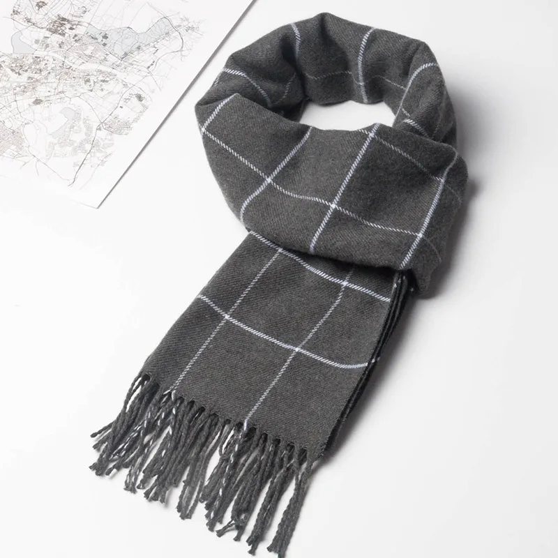 2023 New Winter Men Scarf Keep - Muffler Men Wool reseña y precio