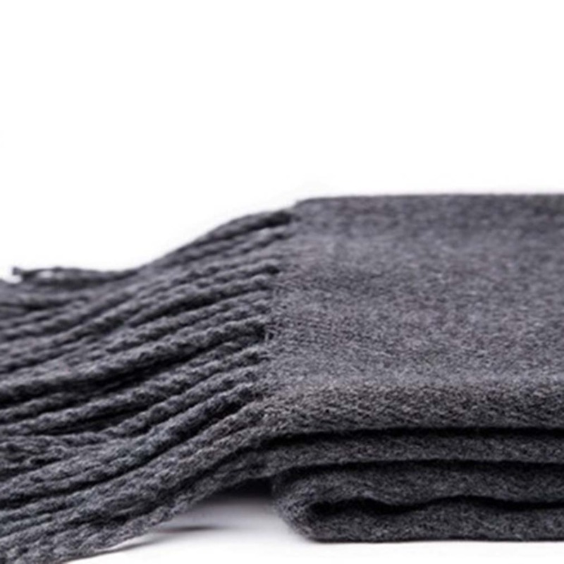 Autumn And Winter Solid Color  - Muffler Men Wool reseña y precio