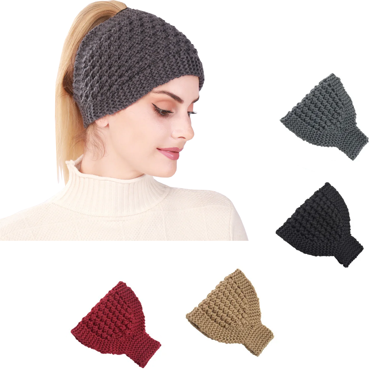 1PC Knitted Soft Stretch Turba - Head Wrap Turban reseña y precio