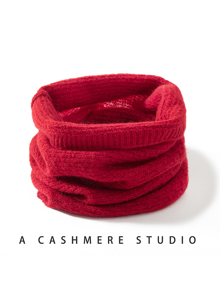100% Pure Cashmere Waffle Knit - Infinity Scarf Knit reseña y precio
