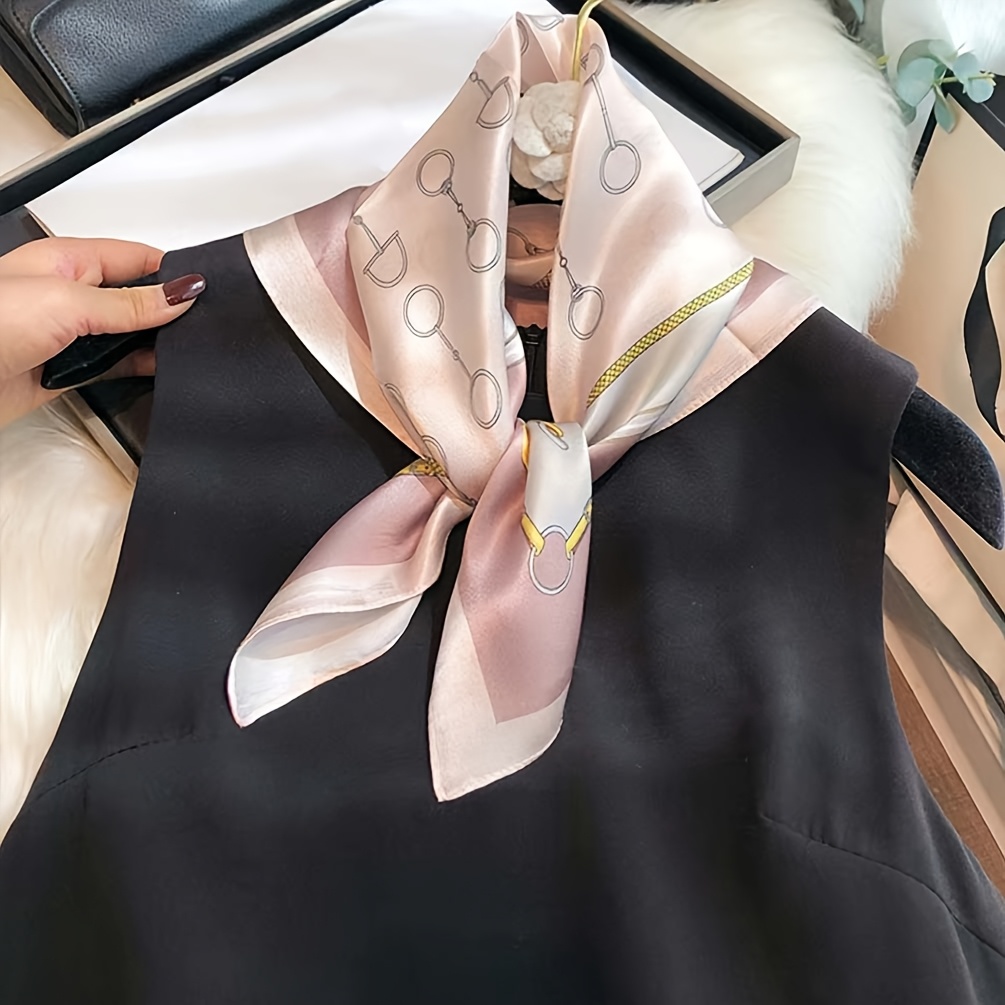 Luxury 100% Pure Silk Square S - Silk Neck Scarf reseña y precio