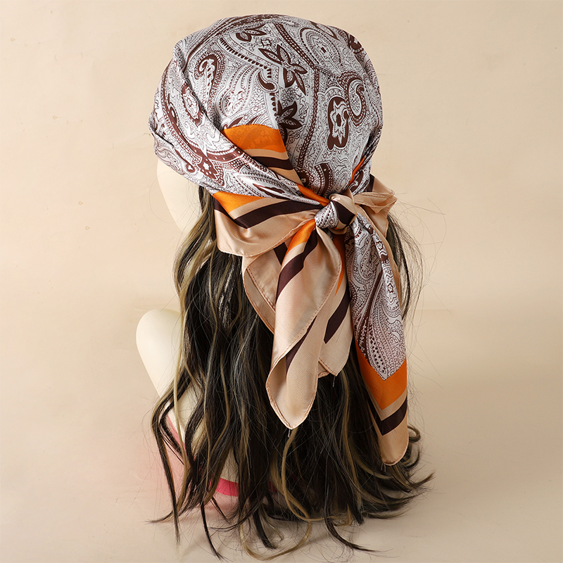 Luxury Women Silk Square Scarf - Face Scarf Mask reseña y precio
