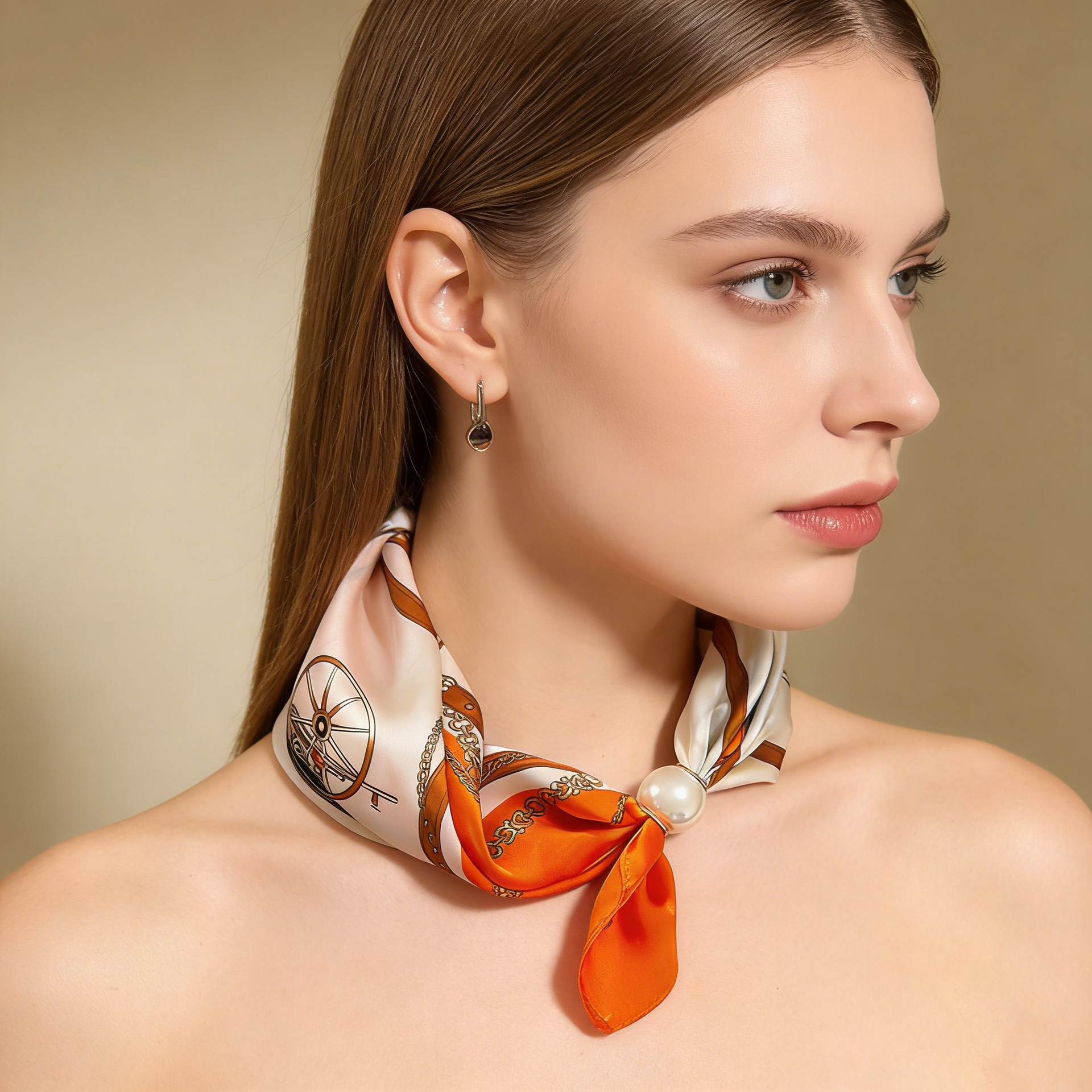 Scarf Chain Silk Lazy Magnetic - Face Scarf Mask reseña y precio