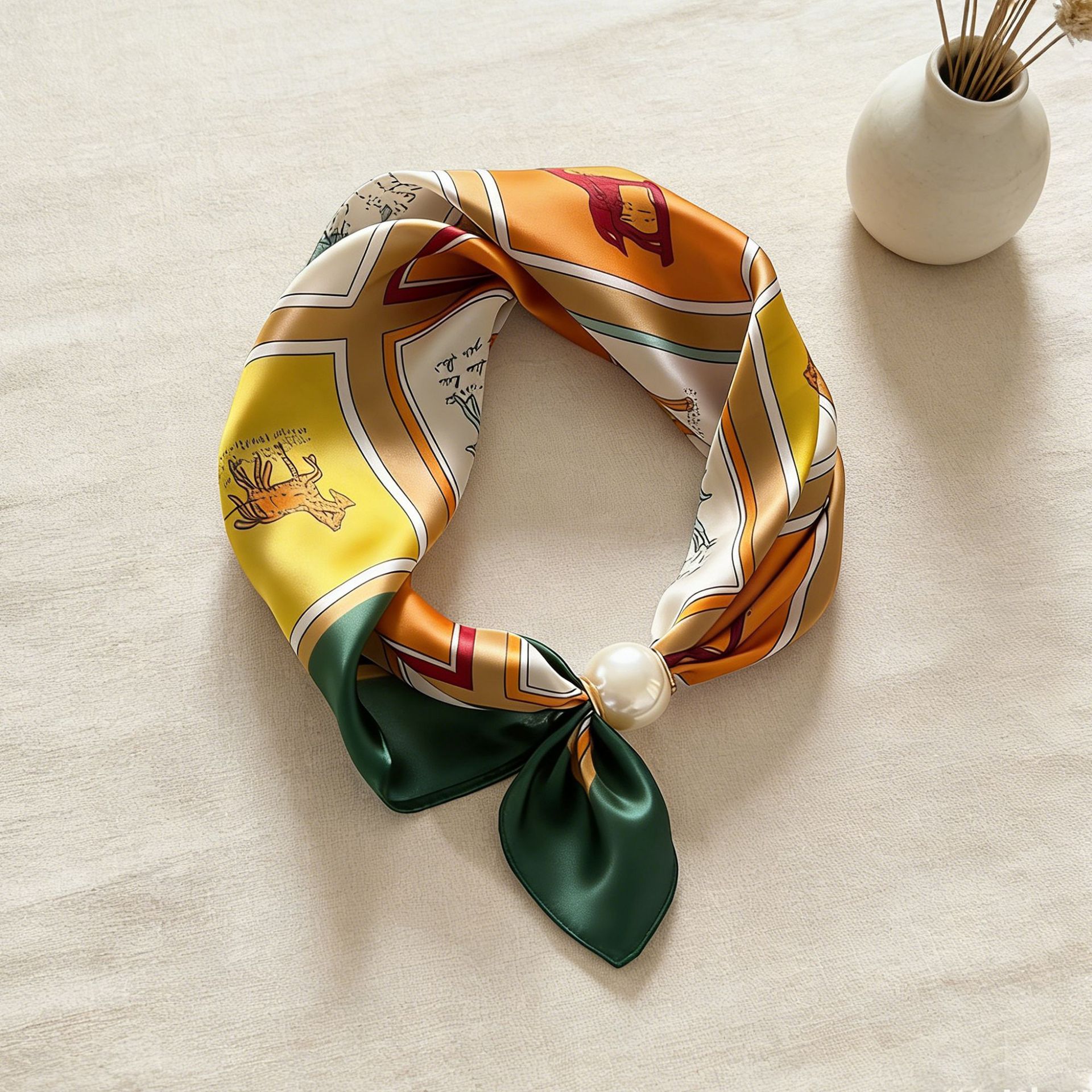 Scarf Chain Silk Lazy Magnetic - Face Scarf Mask reseña y precio