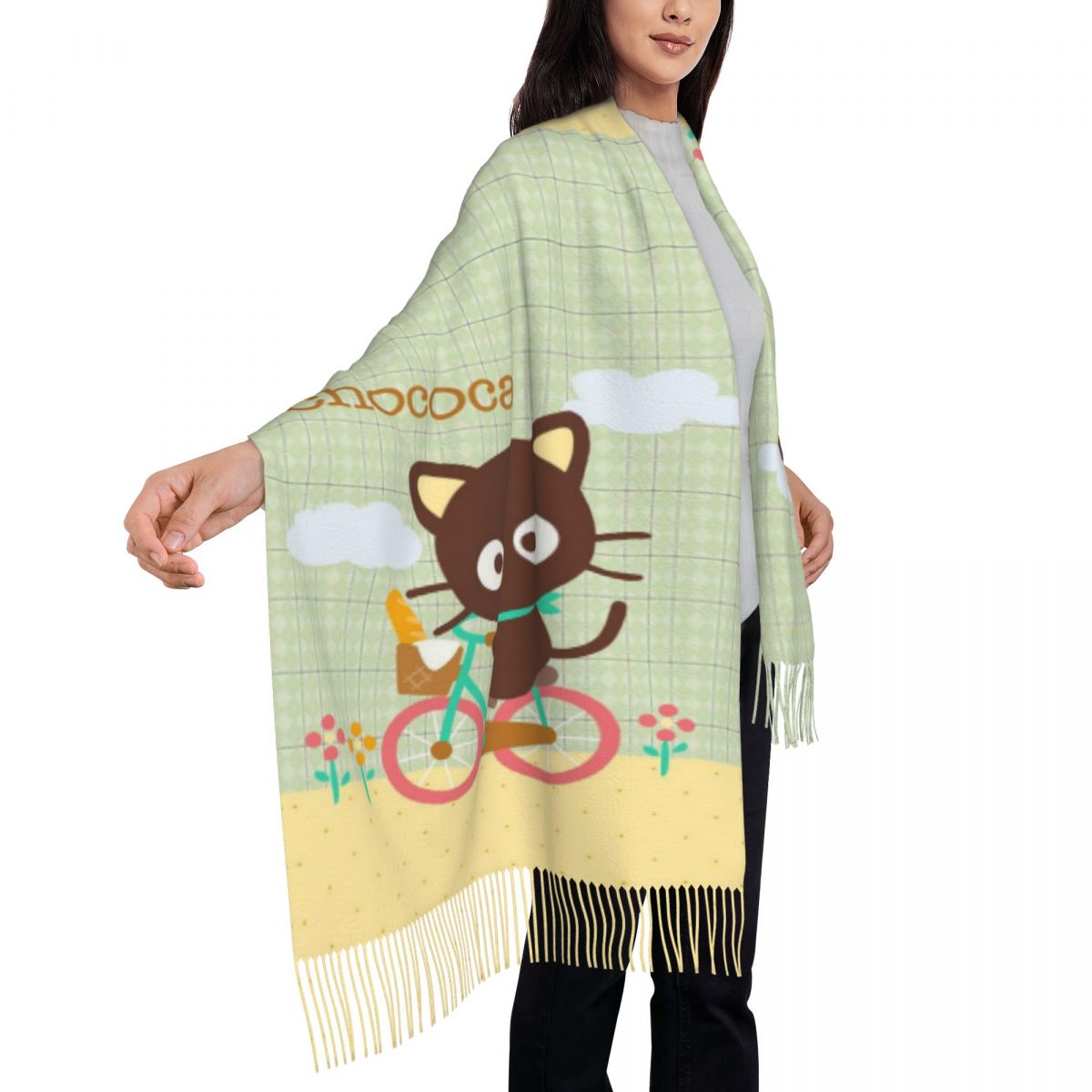 Chococats Kawaii Scarfs for Wo - Pashmina Wrap Large reseña y precio