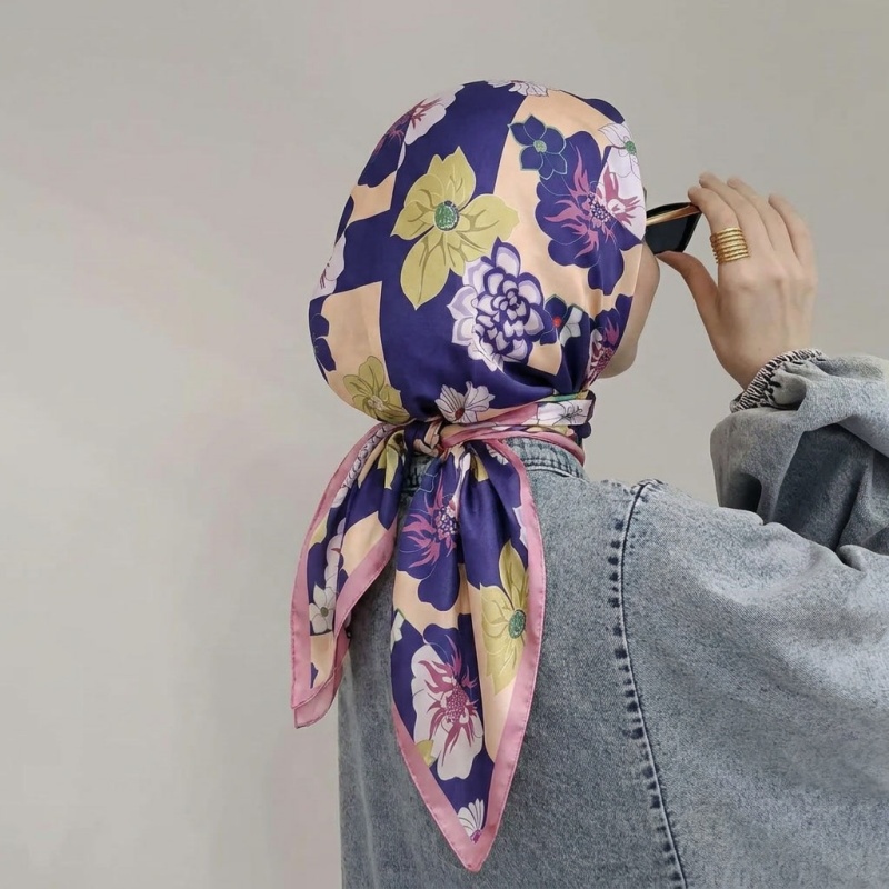 Print Silk Scarf Fashion Turba - Face Scarf Mask reseña y precio