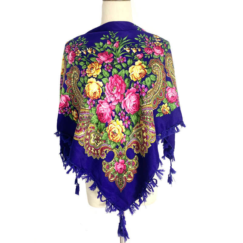 90*90cm WomenRussian Floral Sq - Bandana Cotton reseña y precio