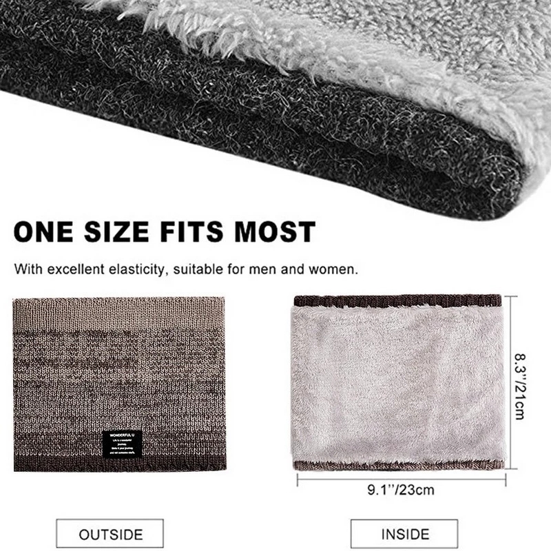 Winter Scarf for Men Fleece Ri - Handkerchief Cotton Men reseña y precio