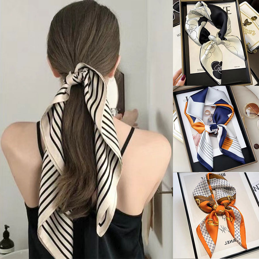 70×70cm Satin Square Scarf, Si - Face Scarf Mask reseña y precio
