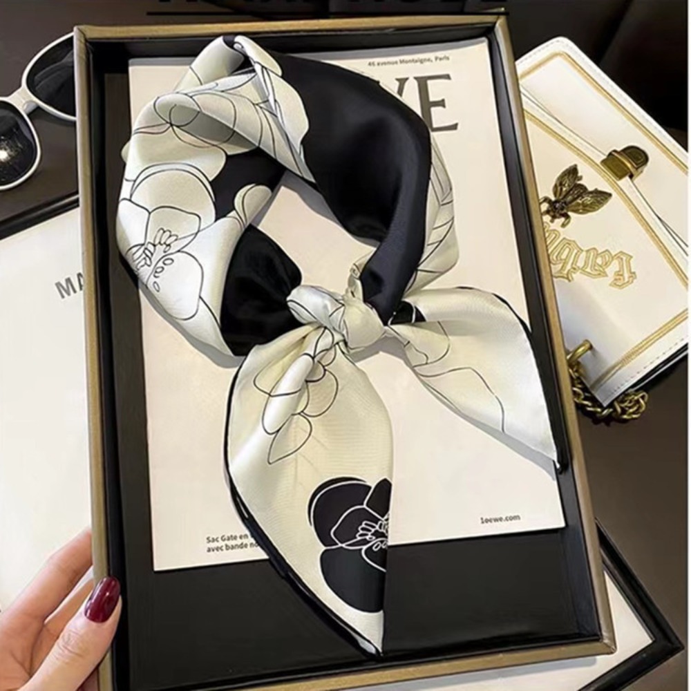 70×70cm Satin Square Scarf, Si - Face Scarf Mask reseña y precio