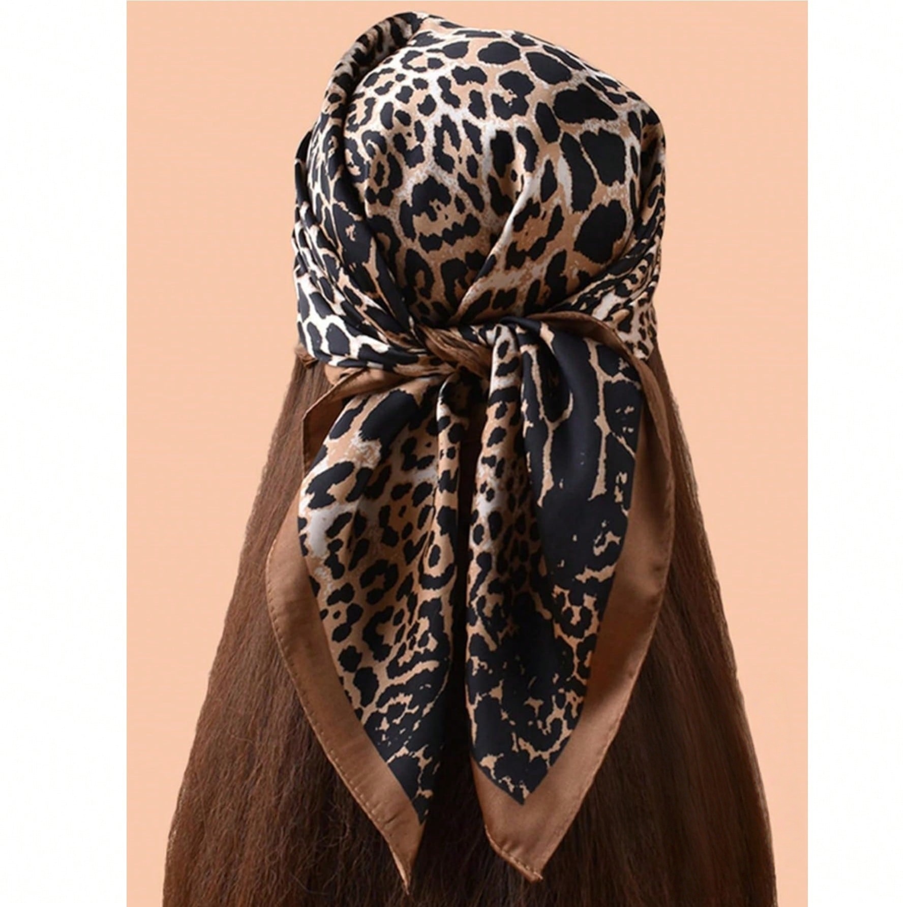 1pc Luxury Brand Leopard Print - Bandana Cotton reseña y precio