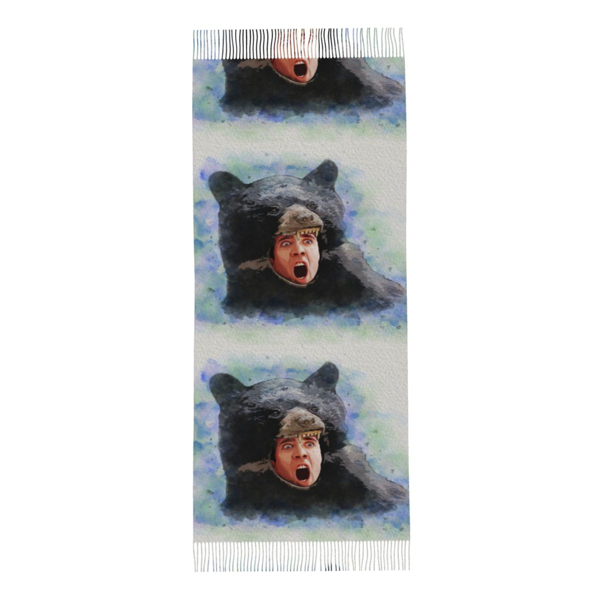 Cage Bear Watercolor Scarf for - Pashmina Wrap Large reseña y precio