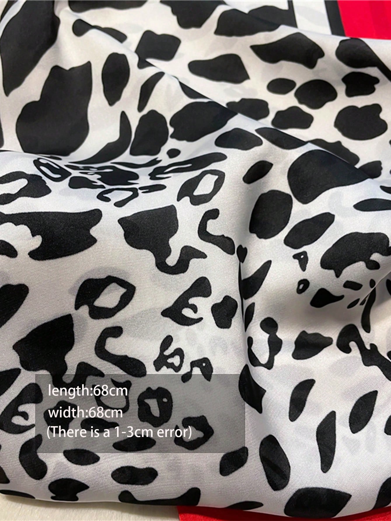 1pc Faux Silk Retro Leopard Pr - Bandana Cotton reseña y precio