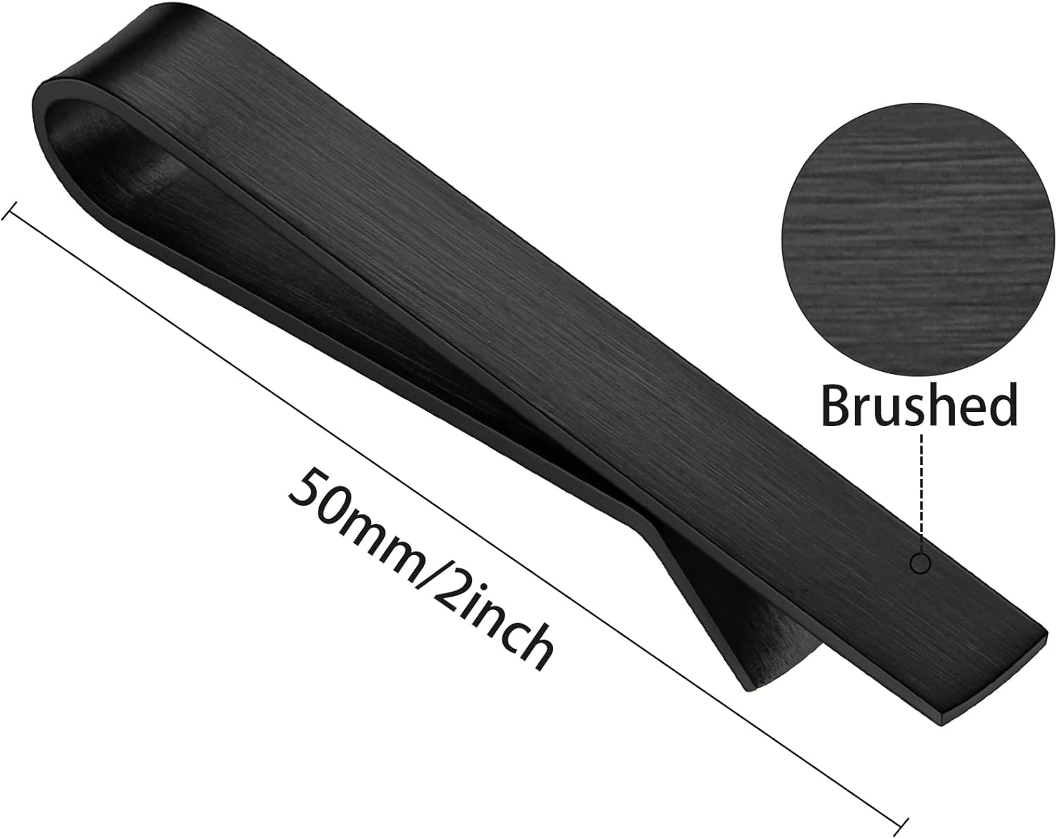Skinny Tie Clip Bar Set, 2 Inc - Tie Bar Set Gift reseña y precio