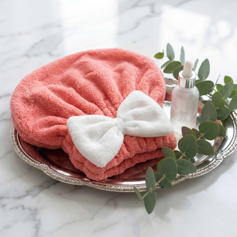 Microfiber Hair Drying Cap, Qu - Head Wrap Turban reseña y precio