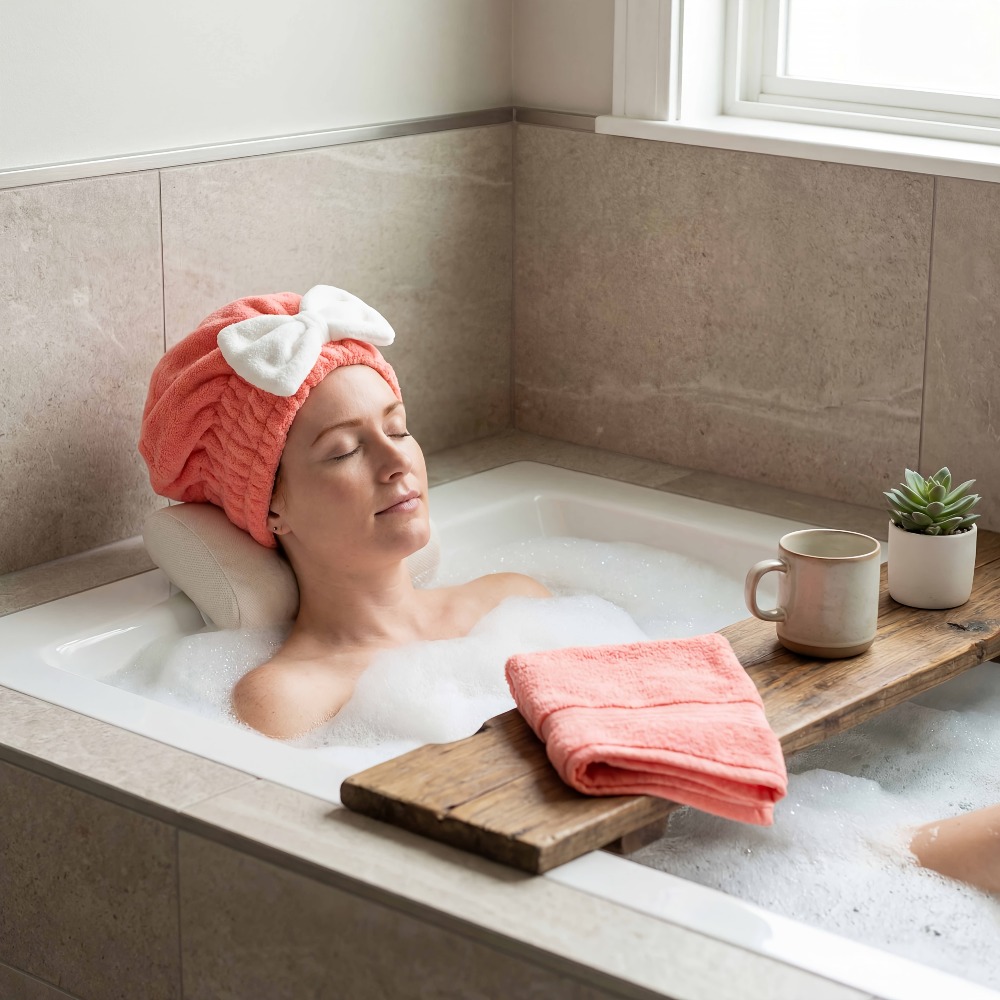 Microfiber Hair Drying Cap, Qu - Head Wrap Turban reseña y precio