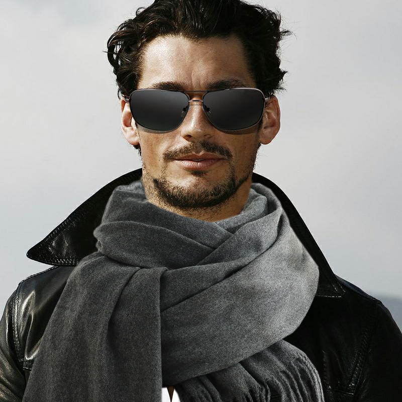 Fashion Scarf Man Winter Warm  - Muffler Men Wool reseña y precio