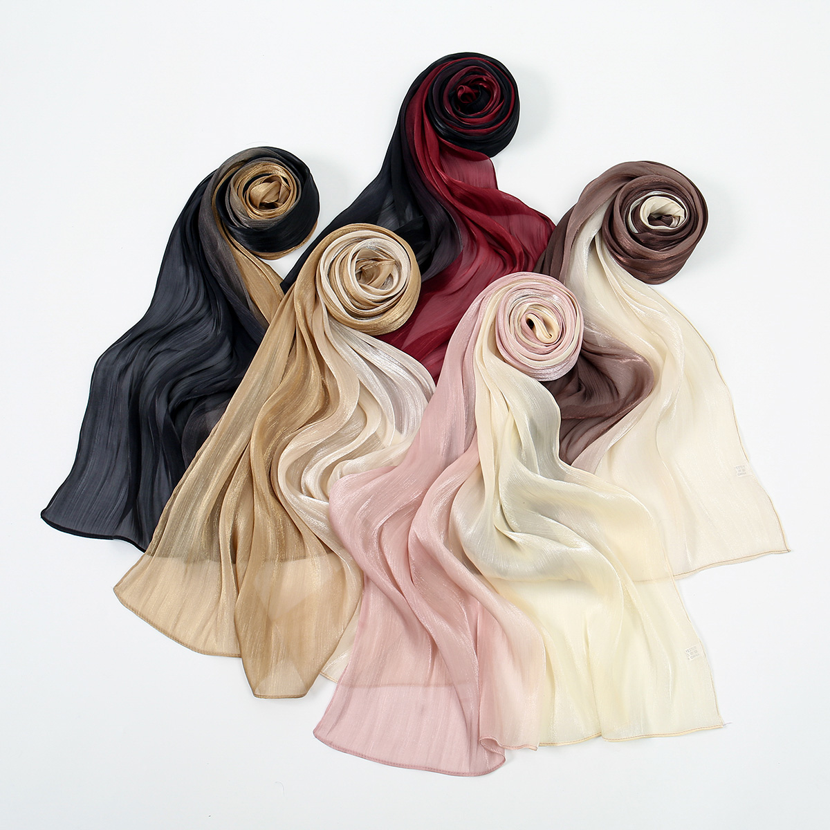 Gradient Twinkle Silk Hijab Sc - Head Wrap Turban reseña y precio