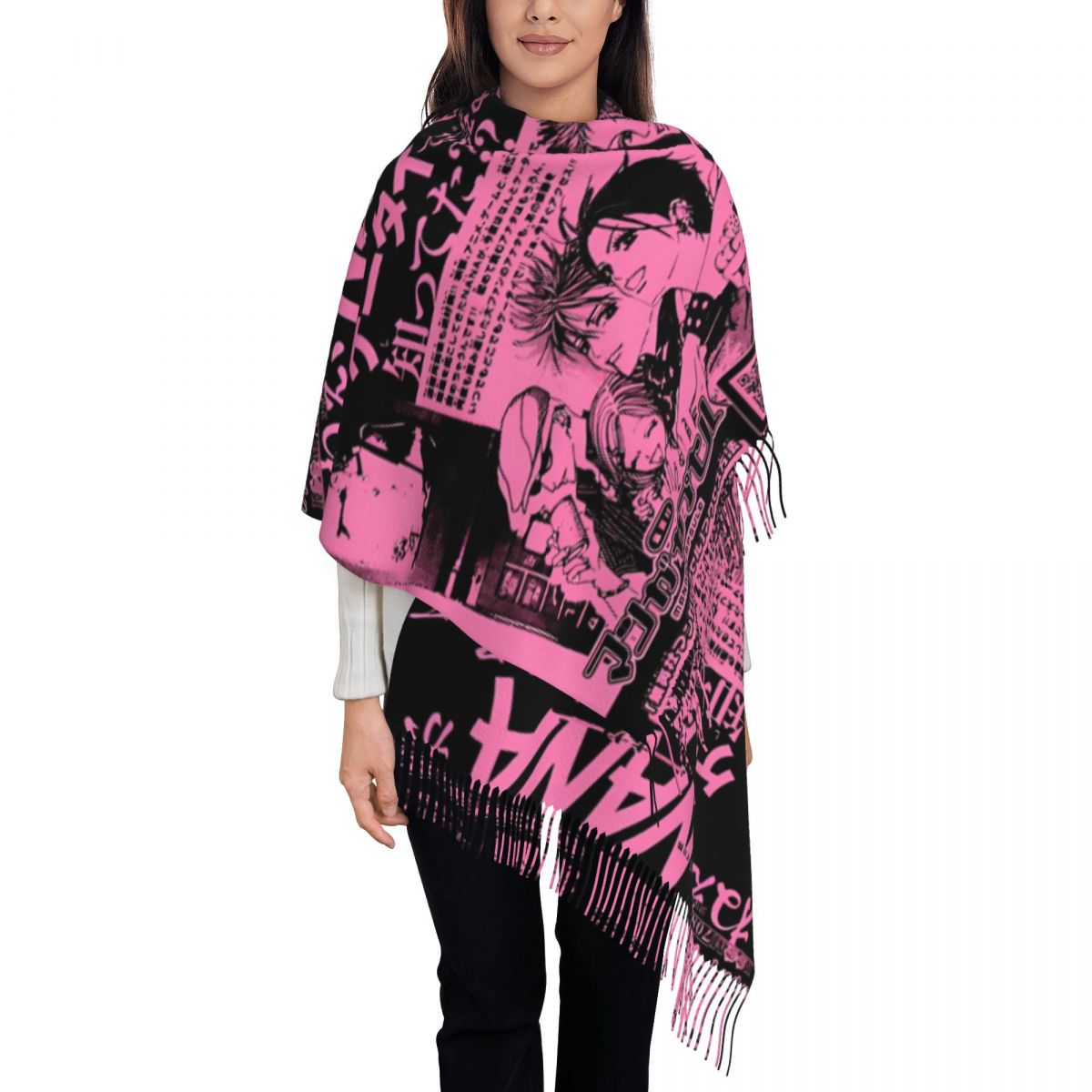 Women's Scarf with Tassel Nana - Pashmina Wrap Large reseña y precio