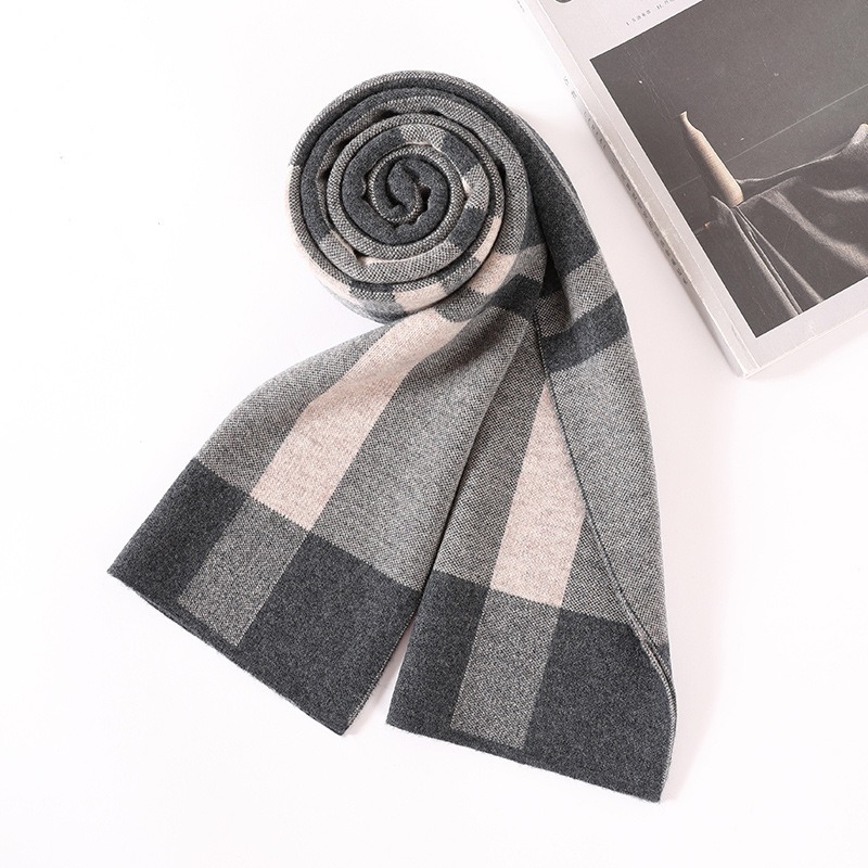 Luxury Scarf Man Winter Warm W - Muffler Men Wool reseña y precio
