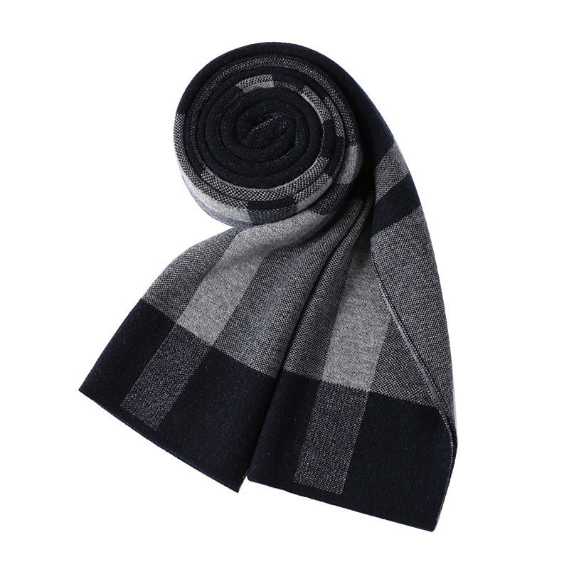 Luxury Scarf Man Winter Warm W - Muffler Men Wool reseña y precio