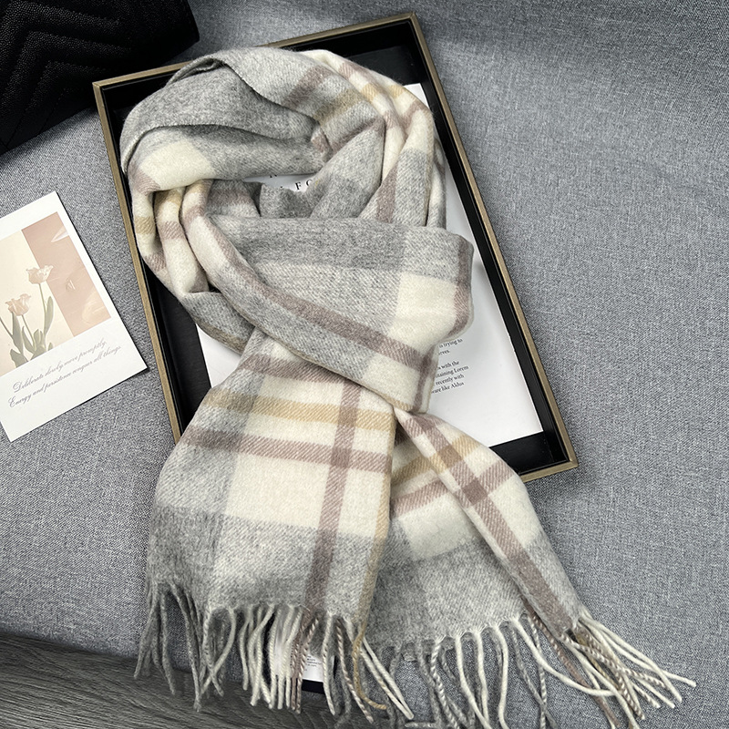 High Quality 100% Wool Scarf W - Muffler Men Wool reseña y precio