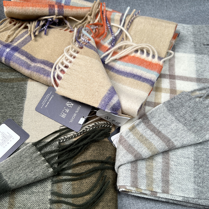 High Quality 100% Wool Scarf W - Muffler Men Wool reseña y precio