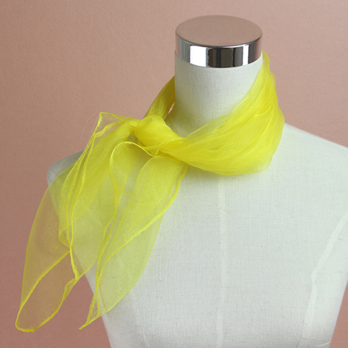 1pc 60x60cm Candy Colors Sheer - Ascot Neck Scarf reseña y precio