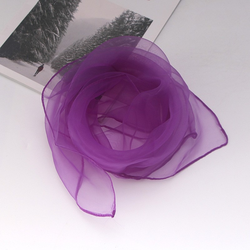 1pc 60x60cm Candy Colors Sheer - Ascot Neck Scarf reseña y precio